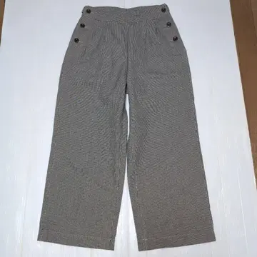 마가렛호웰 버튼 디테일! 하운드투스 패턴 와이드 팬츠