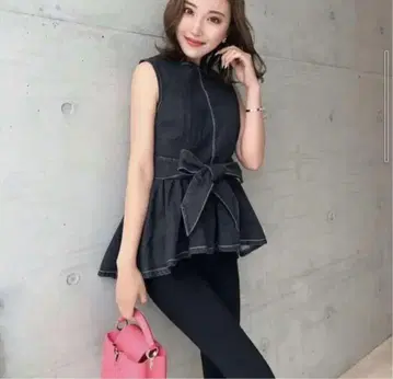 sheller 셰리에 데님 플럼 상의
