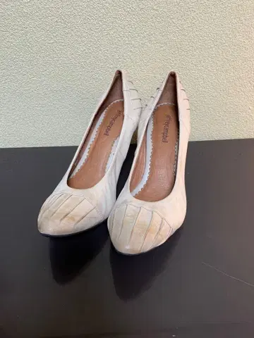 새상품 jeffreycampbell 화이트 베이지 펌프스