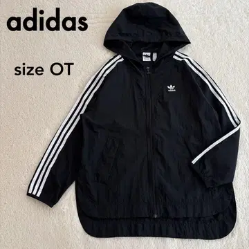 adidas 아디다스 윈드브레이커 나일론 후드티 블랙 OT