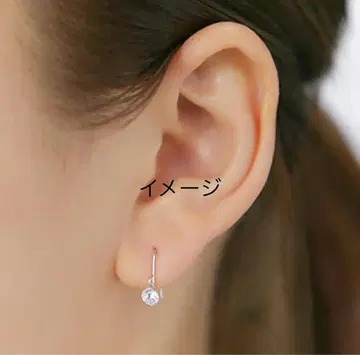 14k 화이트골드 0.47g 귀걸이