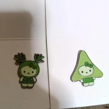 오사카 만박 일본관 한정판 키티 Algae 핀 배지 세트