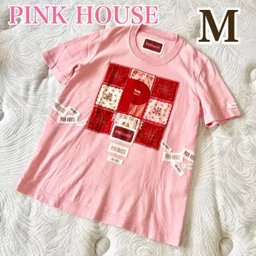 [ PINK HOUSE ] 와펜 T셔츠 M 사이즈 패치워크