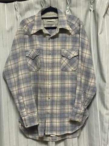 PENDLETON 스카이블루 체크 셔츠