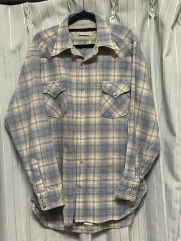 PENDLETON 스카이블루 체크 셔츠