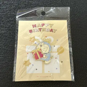 도라에몽 생일 한정판 핀 배지 핀즈 왕관 선물 플라워링