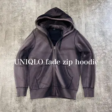 UNIQLO 귀 페이드 집업 후드티