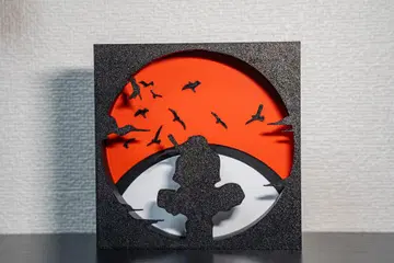 NARUTO 우치하 이타치 실루엣 디자인 인테리어 3D 프린트 작품