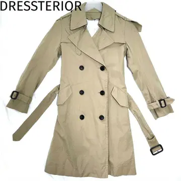 DRESSTERIOR 베이지 트렌치코트 더블 브레스트