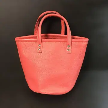 CreamCompany 교토의 핑크 가죽 토트백