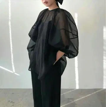 CLANE 클라네 BALLOON SHEER PUFF TOPS