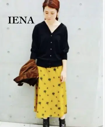 IENA 모티브 프린트 스커트 꽃무늬 38