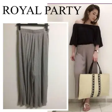 ROYAL PARTY 컷 플리츠 스카초