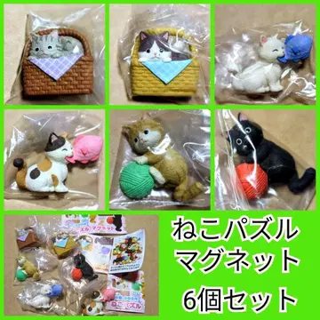 고양이 퍼즐 마그넷 (전 6종 세트)