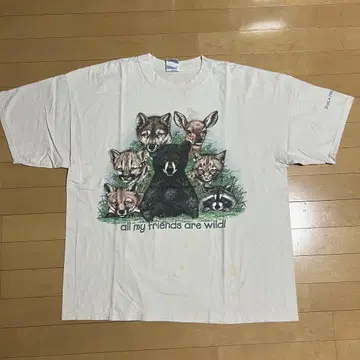90s USA GILDAN 길단 애니멀 T셔츠 구제 의류