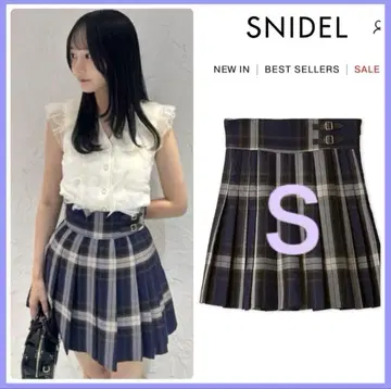신상 새상품 SNIDEL 플리츠 스카숏 팬츠 NVYS 사이즈
