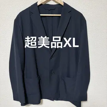 [컨디션 최상] 무인양품 바람 통하는 스트레치 축구 자켓 네이비 XL