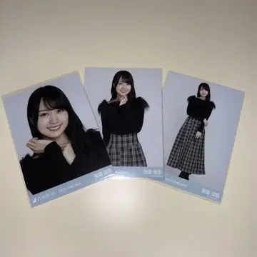 노기자카46 카키 하루카 오프숄더 니트 컴프