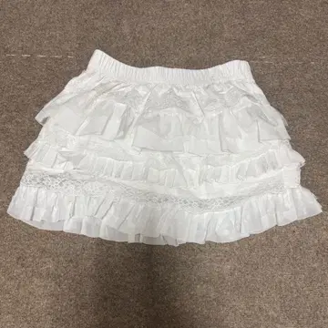 n.k atelier millefeuille lace 스커트