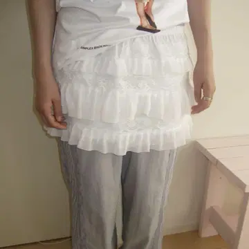 n.k atelier millefeuille lace 스커트