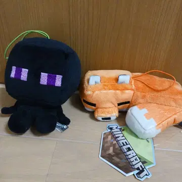 Minecraft 엔더맨과 여우 봉제 인형 세트