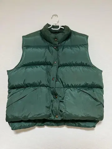 90s L.L.Bean 다크 그린 다운 베스트