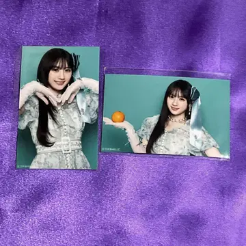 카와사키 사쿠라 네이블 오렌지 미니 브로마이드 2장