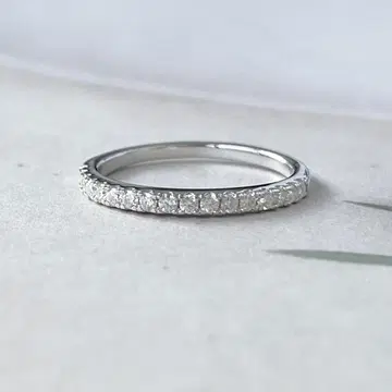 하프 이터니티 반지 모이사나이트 반지 레이어드 9호 10.5호