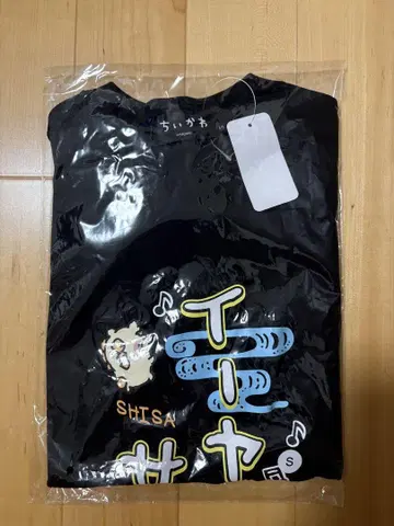 치이카와 시사 T셔츠 블랙 S 사이즈