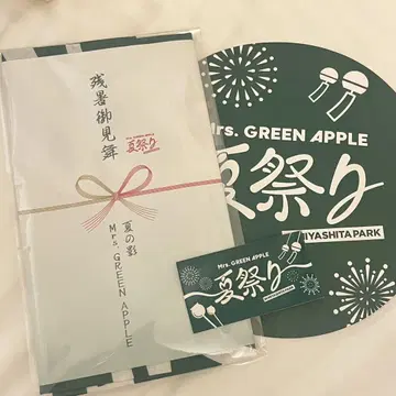 Mrs. GREEN APPLE 여름 축제 손수건 부채 스티커