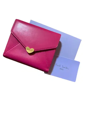 폴스미스 접이식 지갑 여성용 새상품 미사용 핑크