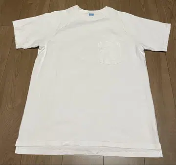 GOODON 화이트 L 사이즈 T셔츠 포켓 부착