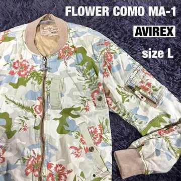 [ AVIREX ] FLOWER COMO 올 패턴 MA-1 코튼