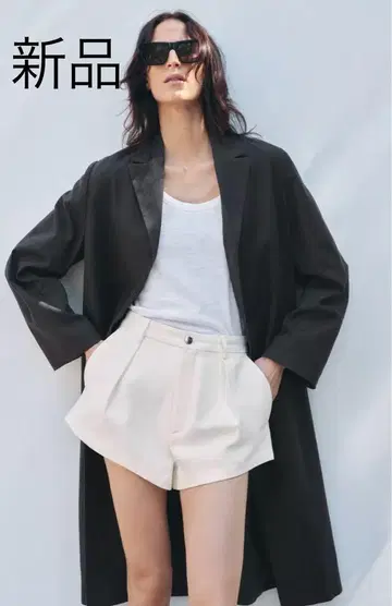 택 포함 새상품 18000엔! ZARA 자라*린넨 레비타코트 XS