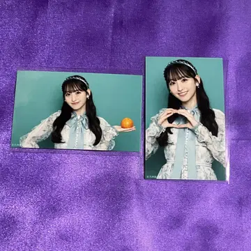 이치노세 미쿠 네이블 오렌지 미니 브로마이드 2장