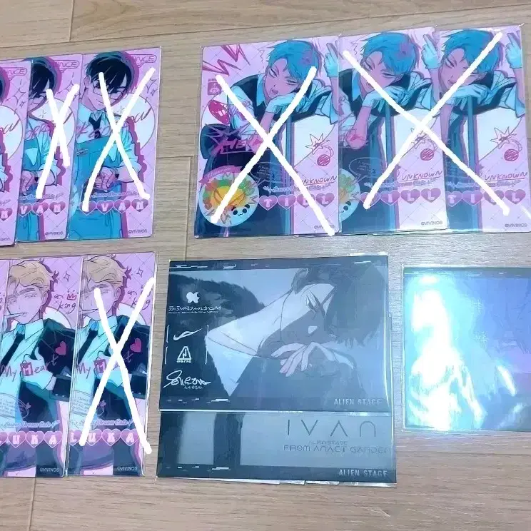 Aesthe PVC card poca Ivan Vahn postcard set