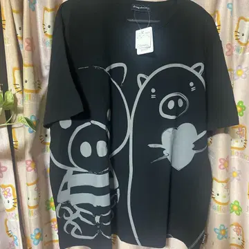 캐릭터 프린트 T셔츠 F 사이즈