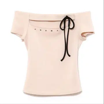 Andmary Dada ribbon tops pink beige