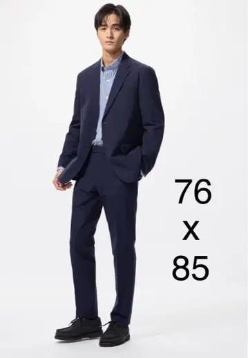 새상품 유니클로 감동 팬츠/라이트 네이비 허리 76 인심 85cm