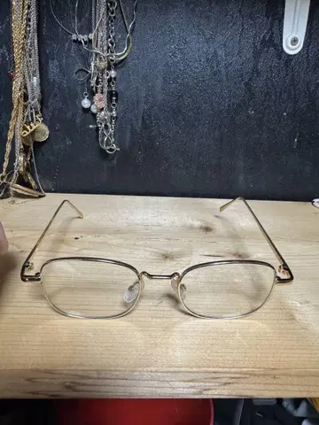 Vintage 골드 안경 도수 없음