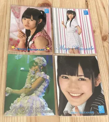 와타나베 마유 트레이딩 카드 4장 AKB48