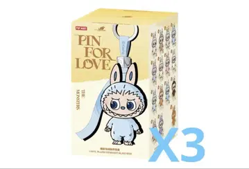 러브럽 PIN FOR LOVE 봉제 인형 펜던트(A-M) 피스 3개