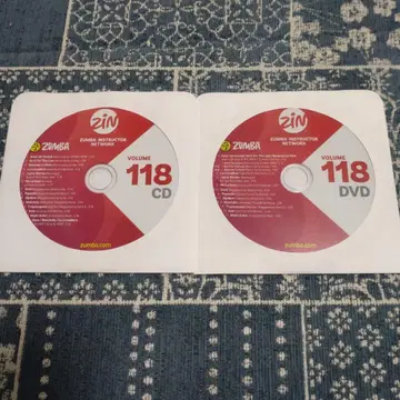 미사용품 새상품 ZUMBA 줌바 Zin 118 CD DVD 세트