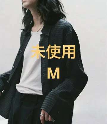 [ 미사용 M ] RAYON JACQUARD CROPPED SHIRT
