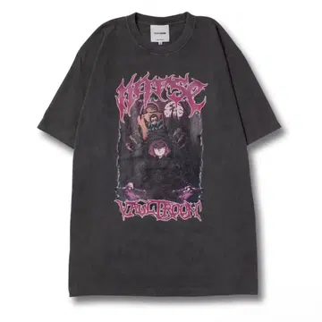 nqrse DEVIL TEE / CHARCOAL vaultroom 나루세