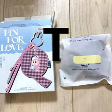 러브브 PIN FOR LOVE 알파벳 펜던트 T