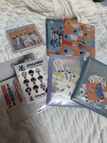 Snow Man 프레이크 씰 클리어 파일 엽서 마시카쿠 메모 세트