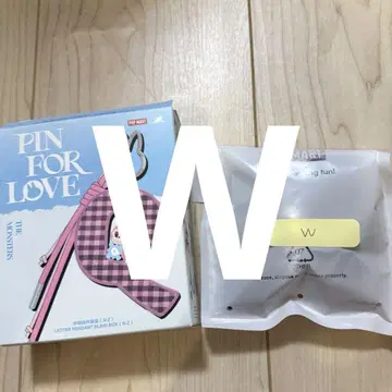 러브럽 PIN FOR LOVE 알파벳 펜던트 W