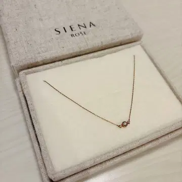 SIENA ROSE 핑크 골드 목걸이