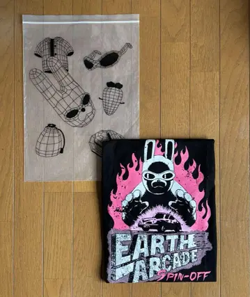 뿅뿅 지구 오락실 Earth Arcade 트론 t셔츠 M